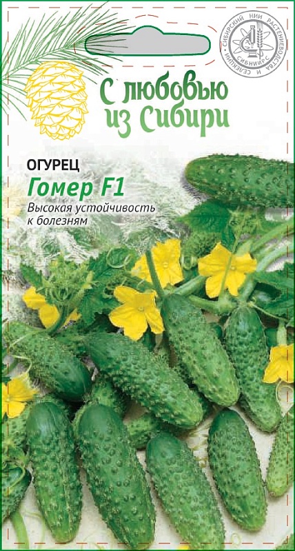 Огурец Гомер F1 0,25г цв.п (Сибирская серия)